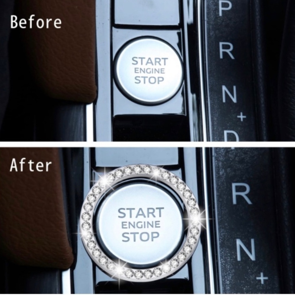 RHINESTONE Car Ignition Start/Stop Decoration - Picture 2 of 4